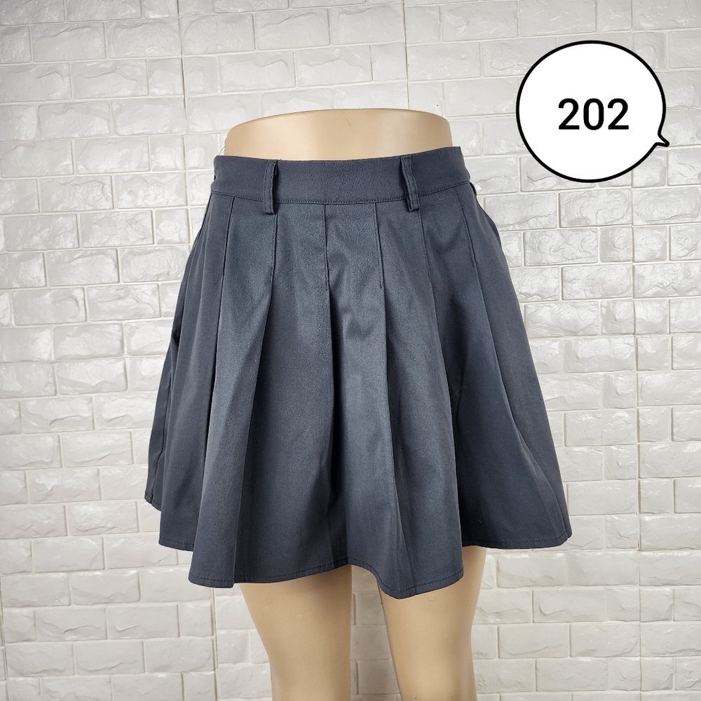 shein xs gray mini skirt